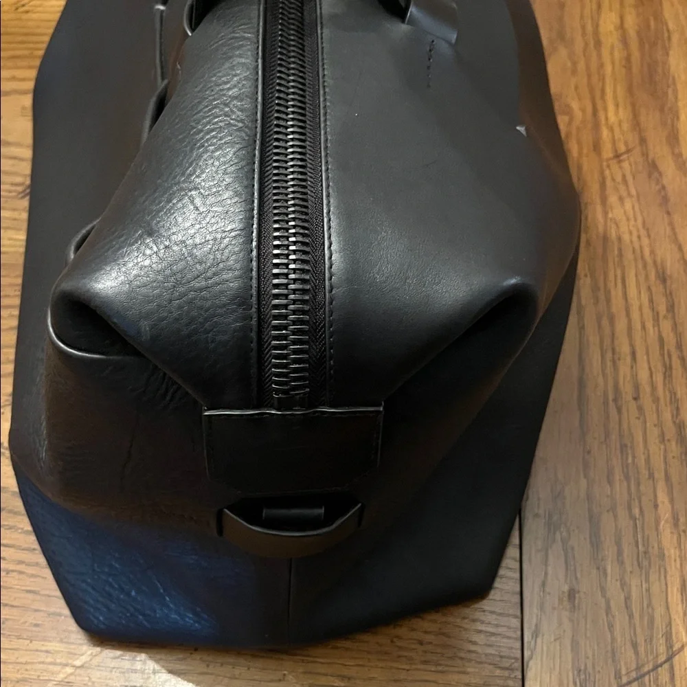 Black TROUBADOUR‎ Leather Duffle